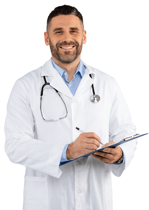 happy middle aged man doctor in white coat with st 2025 03 18 17 16 23 utc.png
